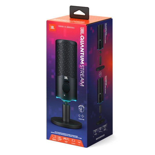 JBL Quantum Stream - Black - Dual pattern premium USB microphone for streaming, recording and gaming - Detailshot 15