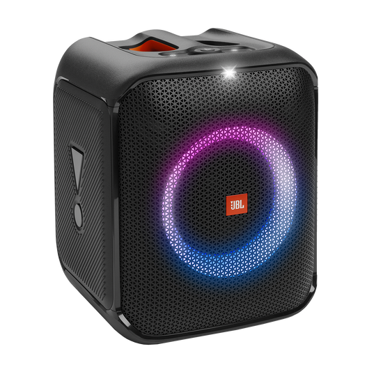 JBL Partybox Encore Essential | Altavoz para fiestas portátil con un potente sonido de 100 W, espectáculo de luces dinámico incorporado y diseño resistente a salpicaduras.
