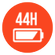 Hasta 44 horas de reproducción
