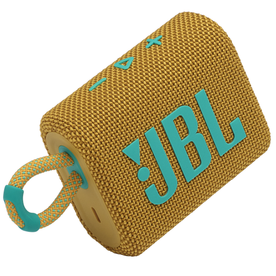 JBL Go 3 - Yellow - Portable Waterproof Speaker - Detailshot 1