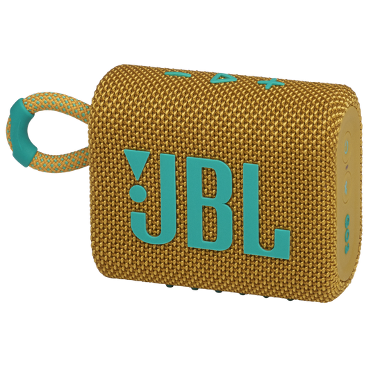 JBL Go 3 - Yellow - Portable Waterproof Speaker - Hero