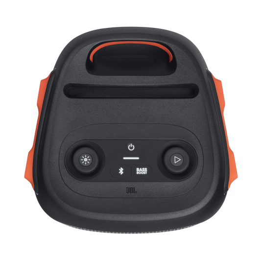JBL Partybox 110 - Black - Portable party speaker with 160W powerful sound, built-in lights and splashproof design. - Top