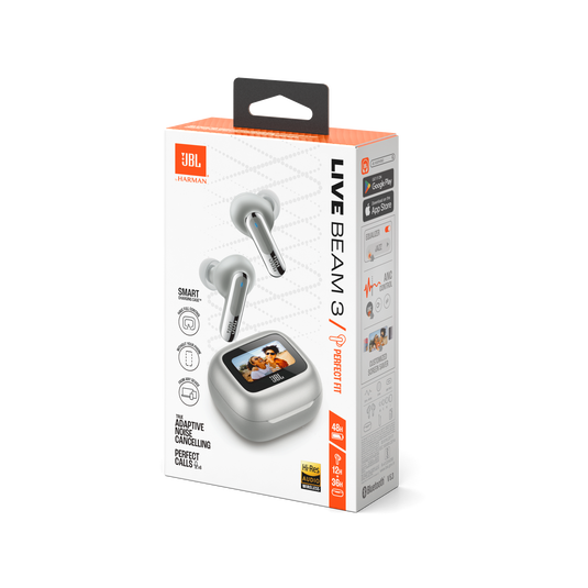 JBL LIVE BEAM 3 イヤホン　シルバー JBL Live Beam 3 | Auriculares True Wireless con cancelación de